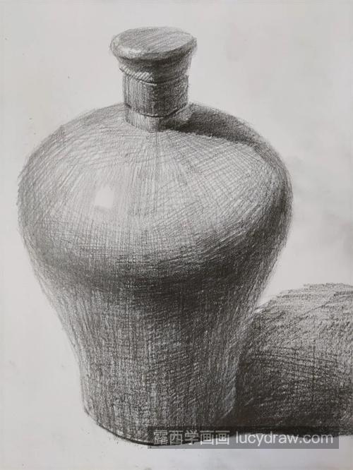 素描静物中花瓶怎么绘制 适合新手练习的素描教程