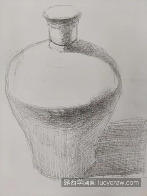 素描静物中花瓶怎么绘制 适合新手练习的素描教程