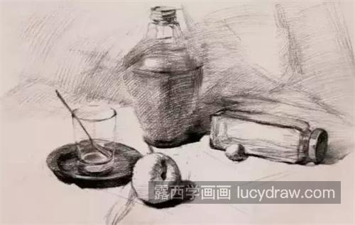 素描中怎样绘制玻璃制品 绘制玻璃制品的步骤以及细节