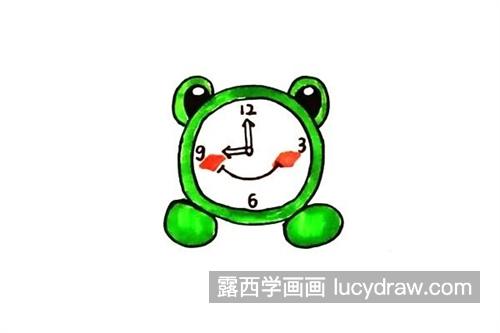 简单可爱的青蛙外形的闹钟教程 简单的闹钟简笔画怎么画