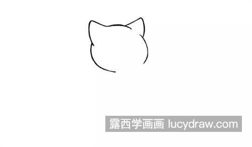 三花小猫吃鱼的简笔画教程 可爱漂亮的小猫简笔画怎么画