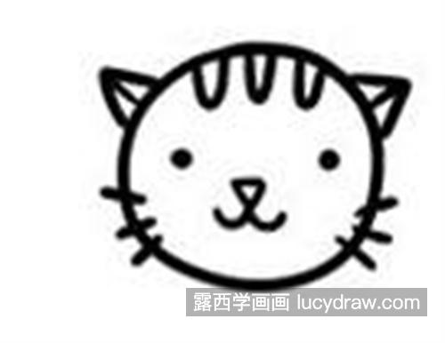 正在睡觉的可爱小猫咪简笔画教程 可爱又漂亮的小猫咪简笔画