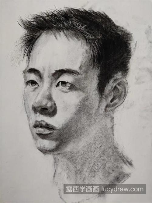 素描男青年怎么绘制 简单的素描男青年绘制教程