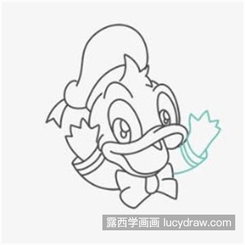 简单的q版可爱唐老鸭简笔画教程 简单又易学的唐老鸭怎么画