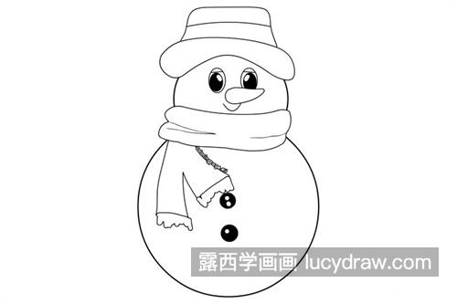 彩色的活泼雪人简笔画怎么画 可爱的活泼雪人简笔画教程