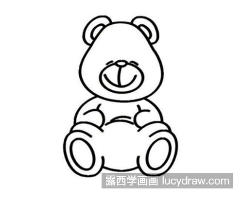 憨憨可爱的小熊简笔画教程 可爱好看的小熊怎么绘制