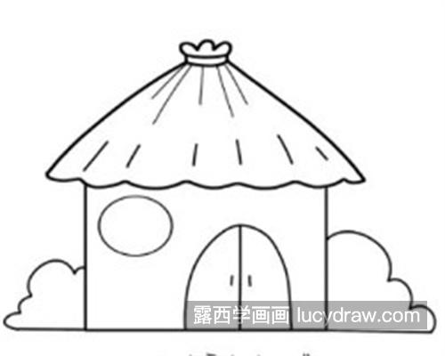 茅草屋顶画法图片