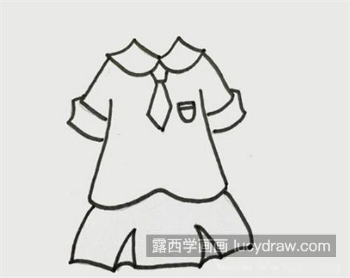 女孩子的校服简笔画教程 简单好看的女生校服怎么绘制