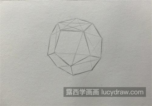 素描几何体之多边体简单的绘制方法 素描多面体怎么绘制