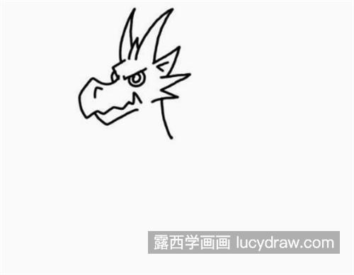 儿童画凶猛霸气的恐龙绘制教程 简单易学的恐龙儿童画怎么画