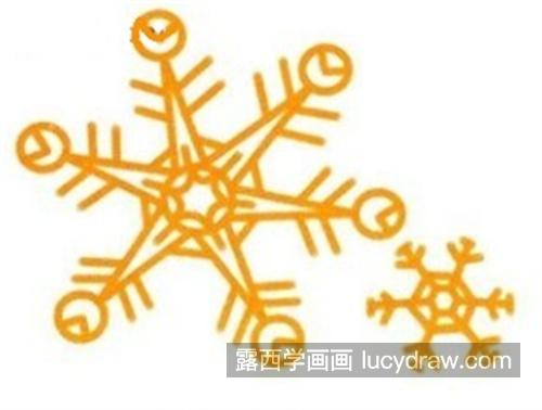 唯美好看的雪花简笔画教程 小孩子也能学的雪花简笔画怎么画