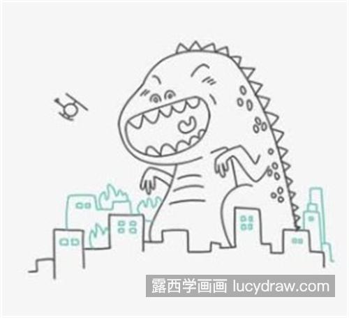 小怪兽简笔画怎么绘制好看 漂亮简单的小怪兽简笔画怎么画好看