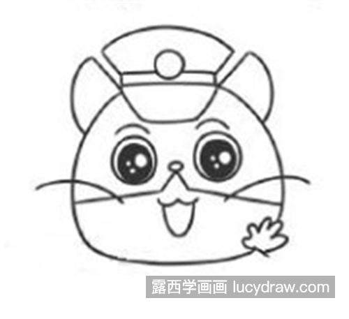 英勇的黑猫警长简笔画怎么画好看 漂亮的黑猫警长绘制教程