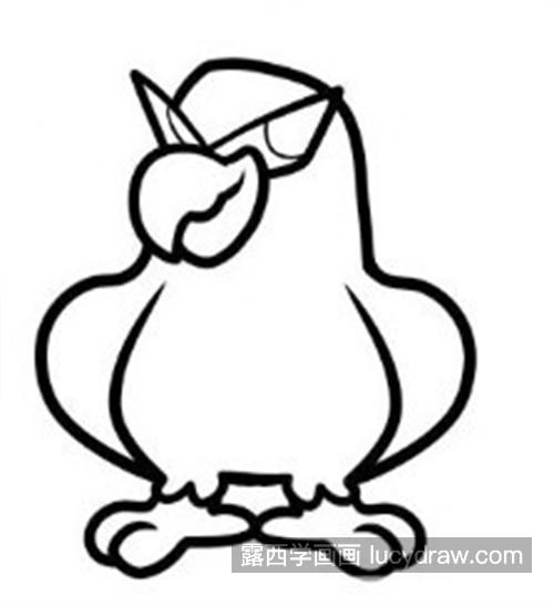愤怒生气的白头鹰简笔画怎么绘制 好看又很简单的白头鹰简笔画怎么画