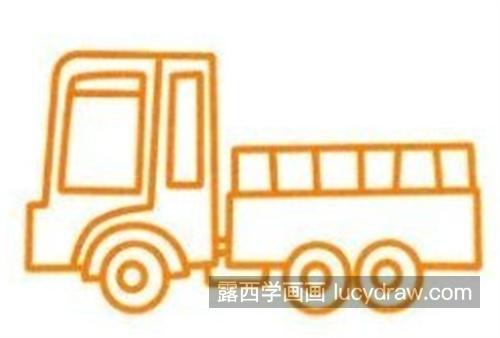 简单的拉货车简笔画怎么画简单 漂亮好看的拉货车简笔画怎么绘制