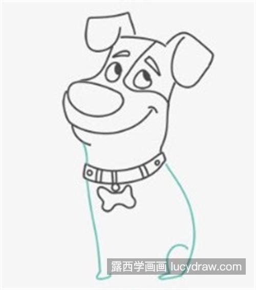 小狗麦克简笔画绘制教程 简单又好看的小狗麦克简笔画怎么画