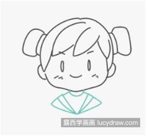 牵着小狗的小女孩简笔画怎么绘制 漂亮好看的小姑娘简笔画教程