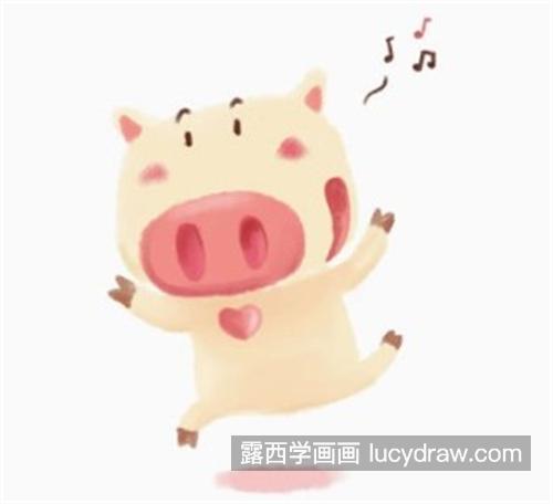 超可爱的小猪简笔画绘制教程 漂亮好看的小猪简笔画怎么画