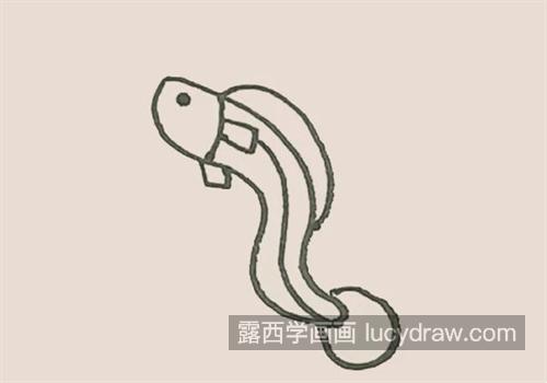 好看又很漂亮的泥鳅简笔画教程 简笔画小泥鳅绘画教程