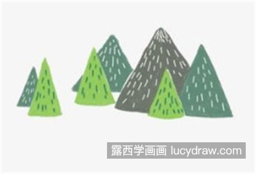 好看又有趣的风景画简笔画绘制教程 简单又唯美的山水画怎么画好看