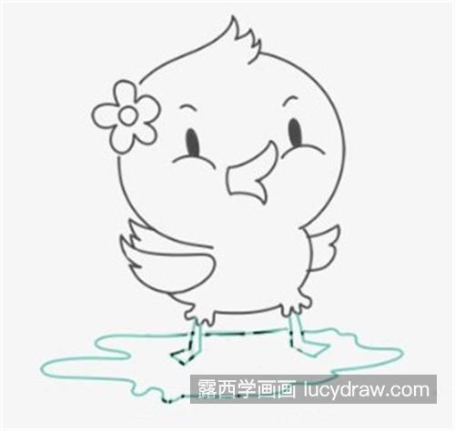 可爱又很漂亮的小黄鸭简笔画怎么画好看 简单的小黄鸭绘制教程