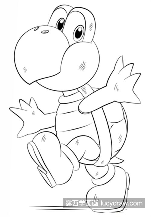 开心快乐的小乌龟简笔画怎么绘制 好看又很漂亮的小乌龟怎么绘制好看