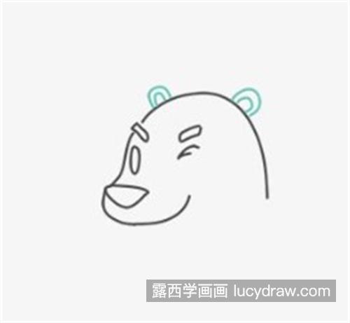 聪明机智的北极熊简笔画绘制教程 简单又漂亮的北极熊怎么画简单