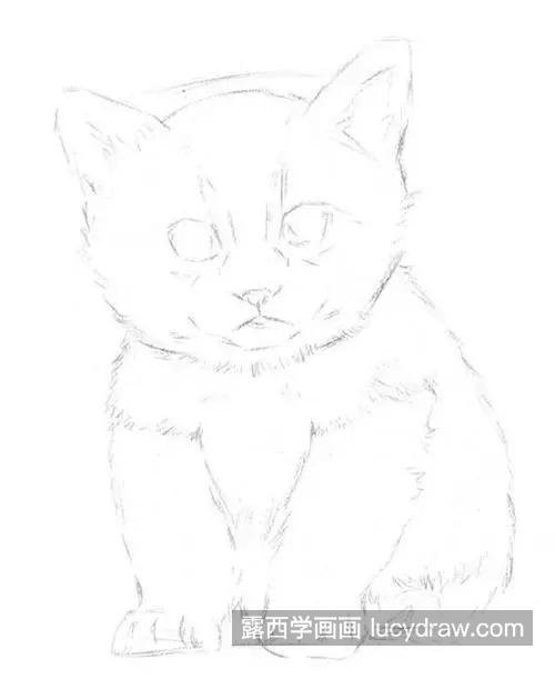 简单易学的素描猫咪的绘制教程 素描猫咪怎么绘制简单