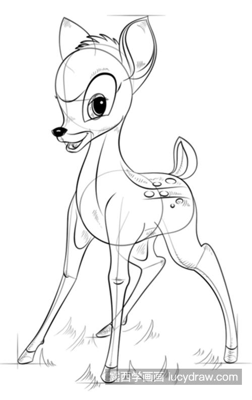 简单又可爱的小鹿简笔画绘制教程 易学又很乖巧的小鹿简笔画怎么画