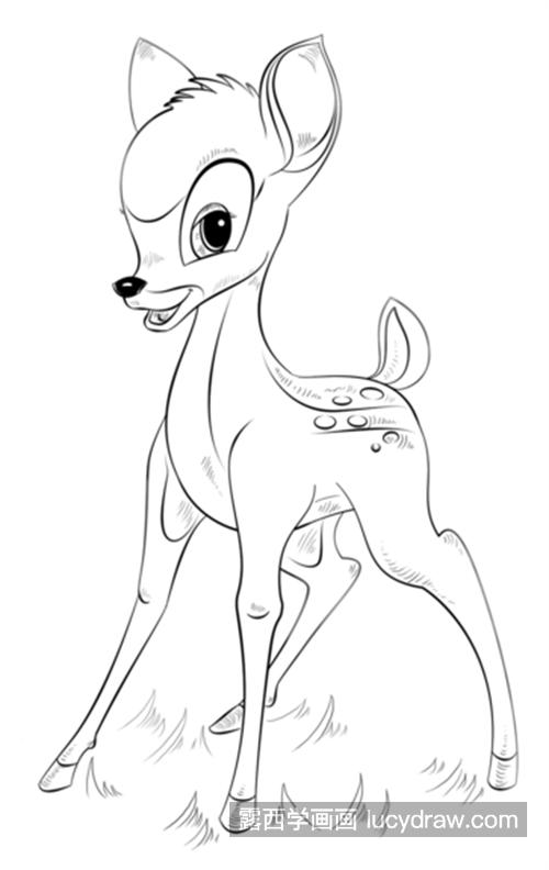 简单又可爱的小鹿简笔画绘制教程 易学又很乖巧的小鹿简笔画怎么画