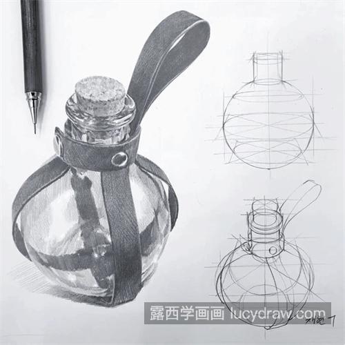 玻璃质感的素描作品如何绘制 简单的素描玻璃制品教程