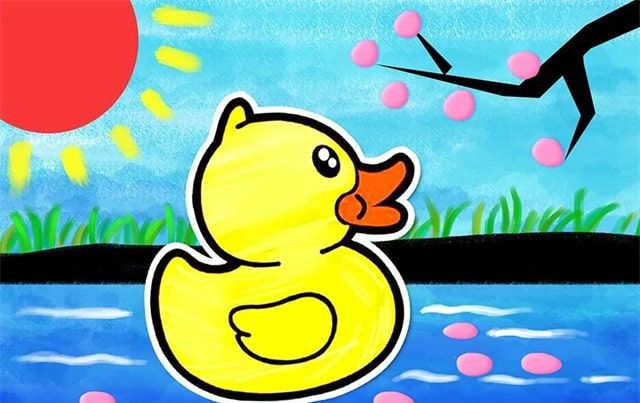 超好看的儿童画小鸭子绘制教程 简单漂亮的小鸭子简笔画怎么画