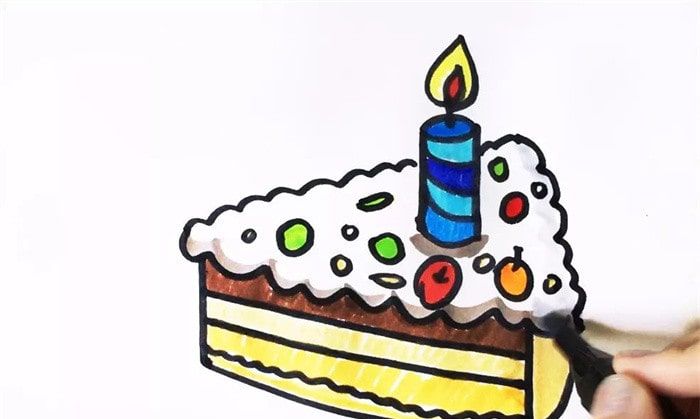 小蛋糕简笔画怎么画好看 卡通好看的小蛋糕简笔画绘制教程