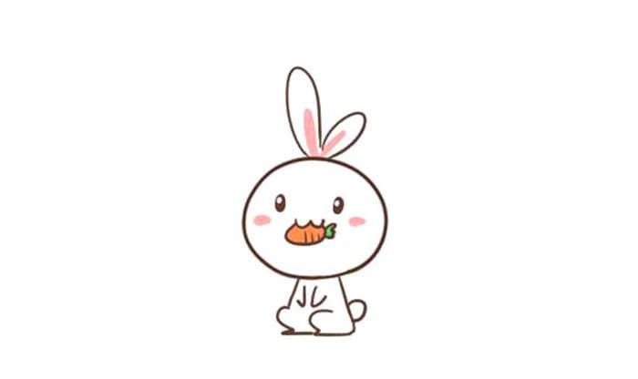 吃胡萝卜的可爱小兔子简笔画怎么画好看 简单又漂亮的小兔子绘制教程