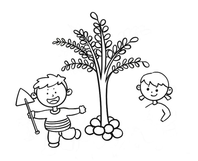 植树节简笔画怎么绘制好看 彩色有趣的植树节简笔画绘制教程
