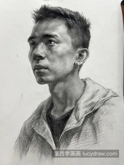 素描男青年绘制教程 素描男青年的技巧以及方法