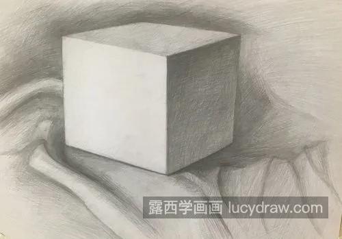 素描正方体的绘制教程 素描立体几何之正方体怎么绘制