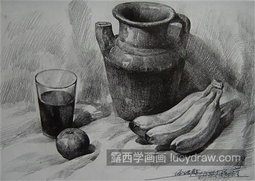 静物组合的教程及技巧 素描静物组合如何绘制