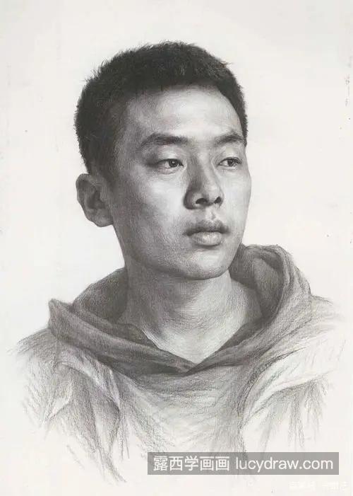 素描男青年的绘制教程 简单的素描男青年如何绘制