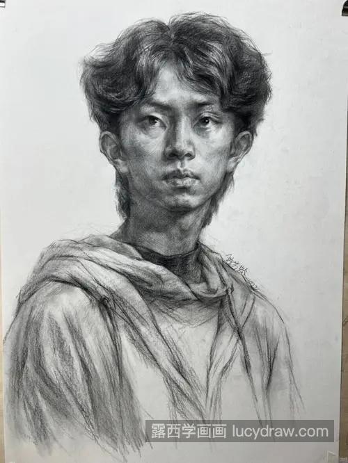 素描男青年的绘制教程 简单的素描男青年如何绘制