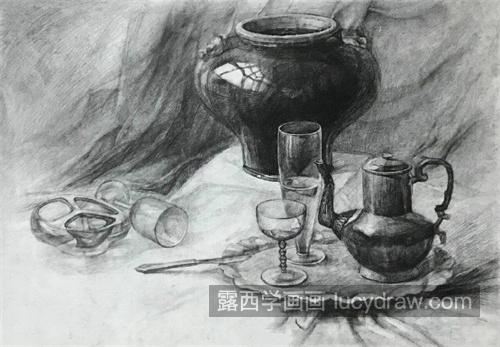 静物素描怎么画好看 简单又漂亮的静物素描怎么构图