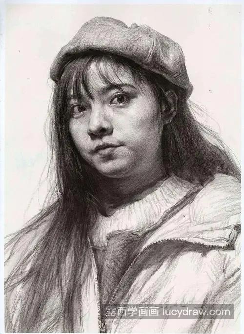 素描女青年面部如何刻画 女青年面部的细节如何刻画