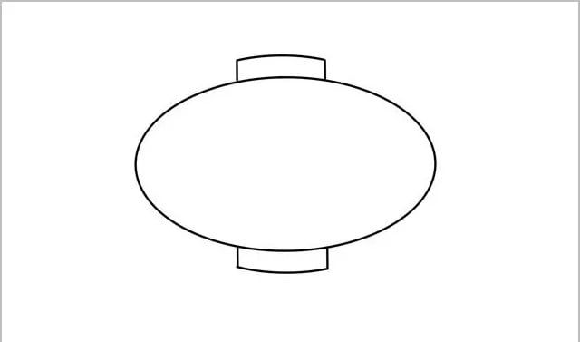 红红的大灯笼简笔画教程 好看又漂亮的大灯笼怎么画