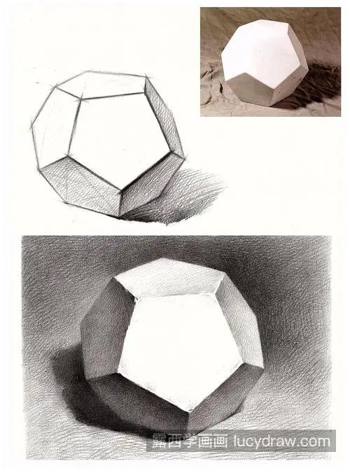 素描十二面体的绘制教程 十二面体的绘制技巧及方法