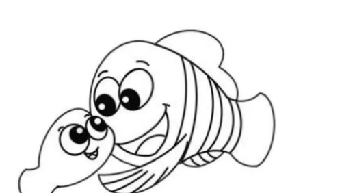 漂亮鲜艳的小丑鱼简笔画绘制教程 简单又漂亮的小丑鱼怎么画简单