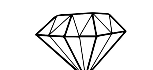 亮晶晶的钻石简笔画绘制教程 好看的彩色钻石简笔画带步骤