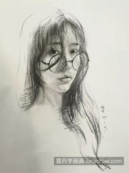 素描女青年的绘制教程 素描女青年的技巧及画法