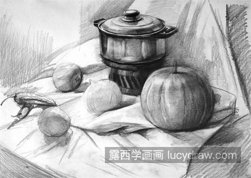 不锈钢材质在素描中如何表达 素描不锈钢材质的绘制技巧