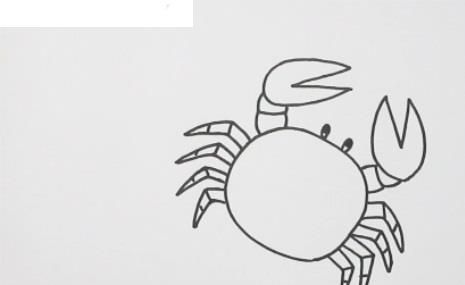 彩色可爱的螃蟹简笔画怎么画 简单又漂亮的螃蟹简笔画带步骤图解