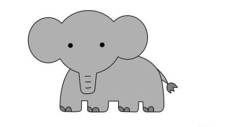 憨态可掬的大象简笔画绘制教程 好看的大象简笔画怎么画简单